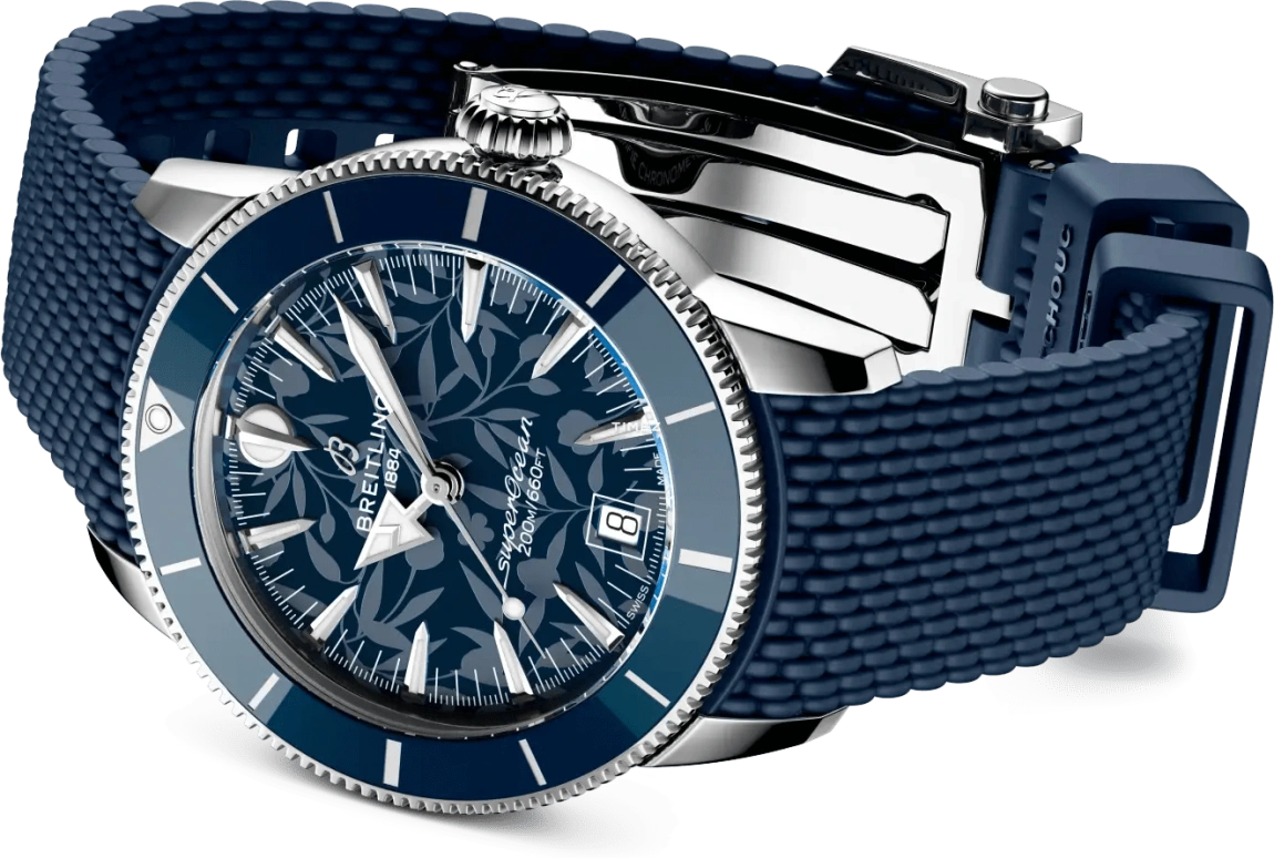 Breitling,Superocean Heritage 40mm,40mm,Stainless Steel,Blue,Automatic,Day,78hours,AB31101A1C1S1