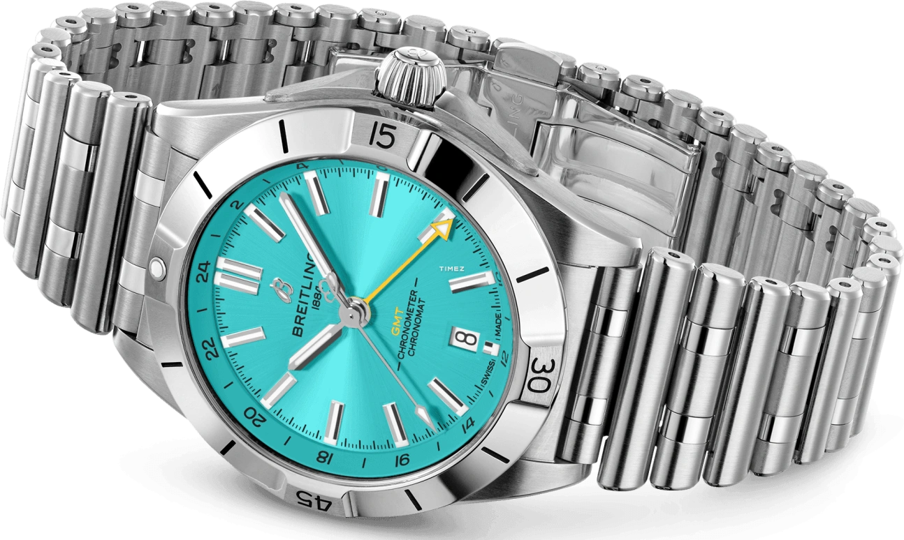 Breitling,Chronomat 40mm,40mm,Stainless Steel,Blue,Automatic,Day,Dule Time,A32398A21L1A1