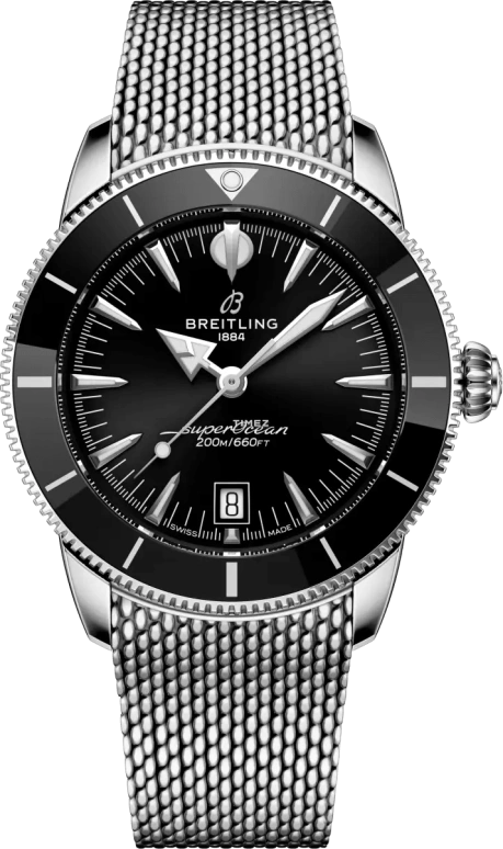 Breitling,Superocean Heritage 42mm,42mm,Stainless Steel,Ceramic,Black,Automatic,Day,78hours,AB3111241B1A1