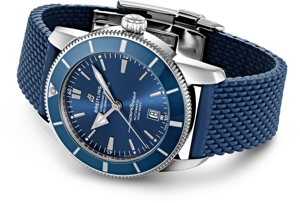 Breitling,Superocean Heritage 46mm,46mm,Stainless Steel,Blue,Automatic,Day,70hours,AB2020161C1S1