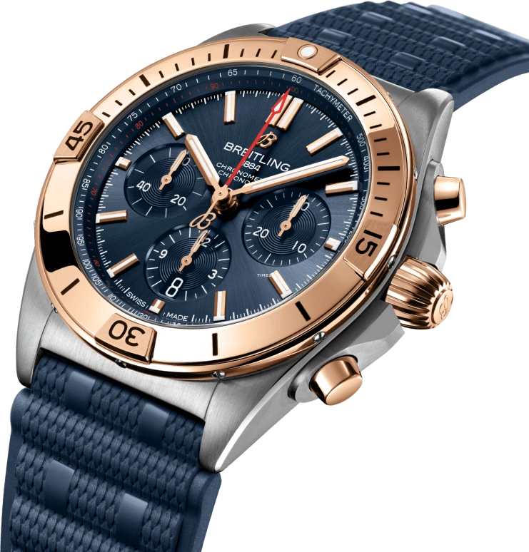 Breitling,Chronomat 42mm,42mm,Stainless Steel,Blue,Automatic,Chronograph,Day,UB0134101C1S1