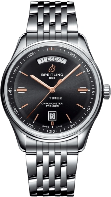 Breitling,Premier 40mm,40mm,Stainless Steel,Black,Automatic,A4534024,A4534024/BH02/456A