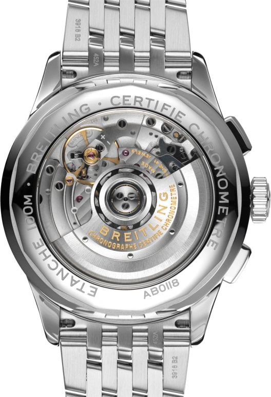 Breitling,Premier 42mm,42mm,Stainless Steel,Blue,Black,Automatic,Chronograph,Day,AB0118A61C1A1