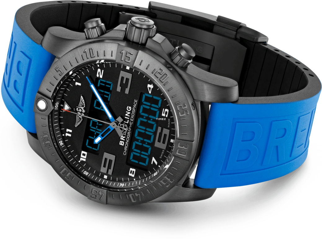 Breitling,Professional 46mm,46mm,Titanium,Black,Quartz,Countdown,Chronograph,Perpetual Calendar,Month,In-house Caliber,Crystal Glass,Sapphire,B55 CONNECTED