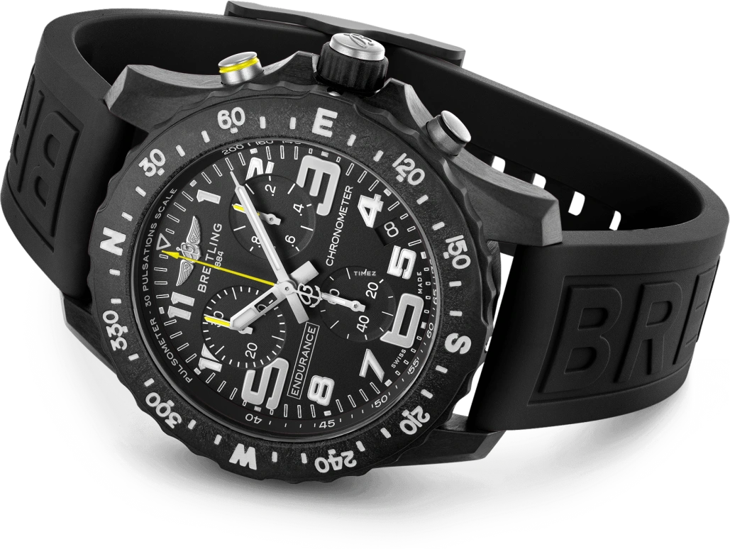 Breitling,Endurance Pro 44mm,44mm,Titaplast,Black,Quartz,Chronograph,Day,X82310E51B1S1