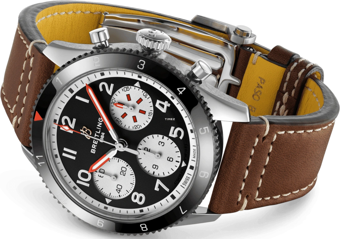 Breitling,Other 42mm,42mm,Stainless Steel,Black,Automatic,Chronograph,Sapphire,Crystal Glass,Y233801A1B1X1
