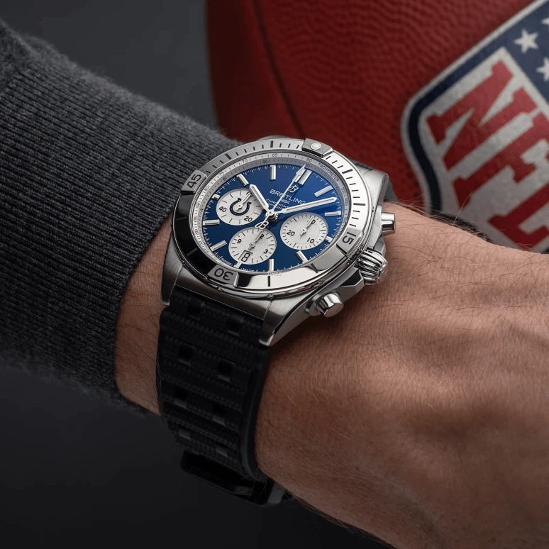 Breitling,Chronomat 42mm,42mm,Stainless Steel,Blue,Automatic,Chronograph,Day,AB01342B1C2S1