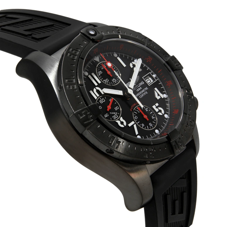 Breitling,Avenger 45mm,45mm,Stainless Steel,Black,Automatic,Chronograph,Day,M1338010,M1338010-B864