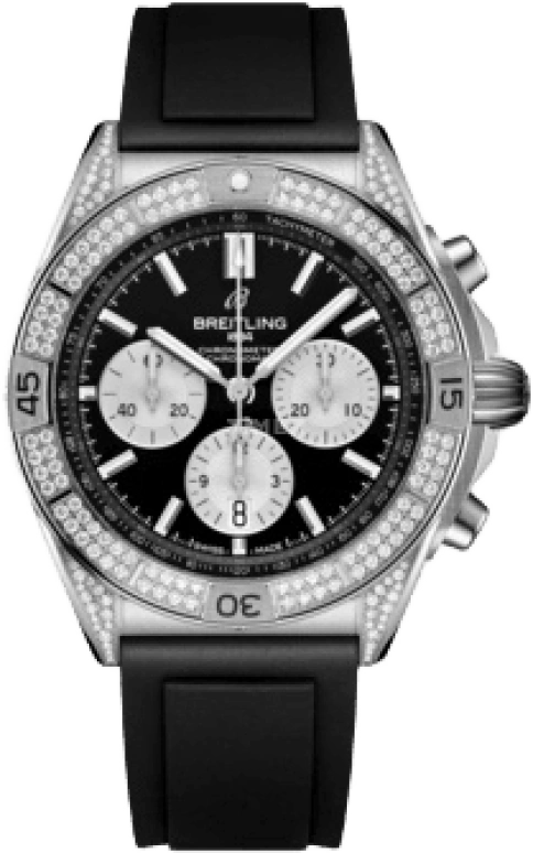 Breitling,Chronomat 42mm,42mm,Stainless Steel,Black,Automatic,Chronograph,Day,AB0134721B1S1