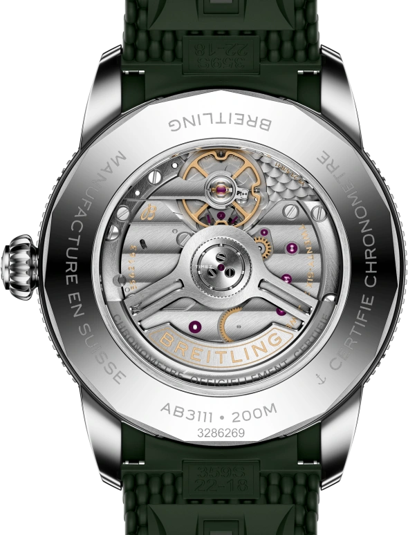 Breitling,Superocean Heritage 42mm,42mm,Stainless Steel,Ceramic,Green,Automatic,Day,78hours,AB3111361L1S1