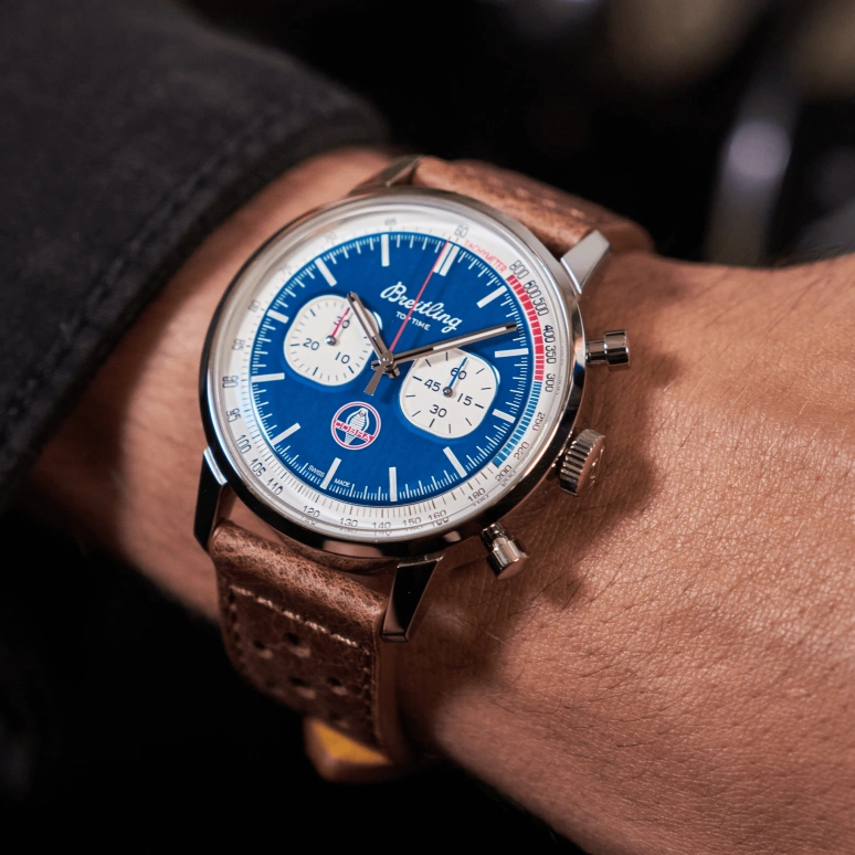 Breitling,Premier 40mm,40mm,Stainless Steel,Blue,Automatic,Chronograph,42hours,A41315A71C1X2