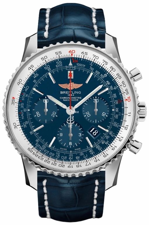 Breitling,Navitimer 46mm,46mm,Stainless Steel,Blue,Automatic,Chronograph,Date,Column Wheel,AB012721,AB012721/C889/746P/A20BA.1