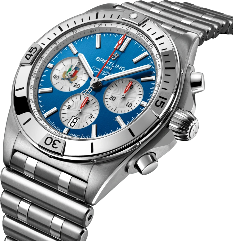 Breitling,Superocean 42mm,42mm,Stainless Steel,Blue,Automatic,Chronograph,Day,AB0134A41C1A1