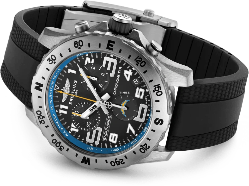 Breitling,Endurance Pro 44mm,44mm,Titanium,Black,Quartz,Chronograph,Day,E823106A1BES1