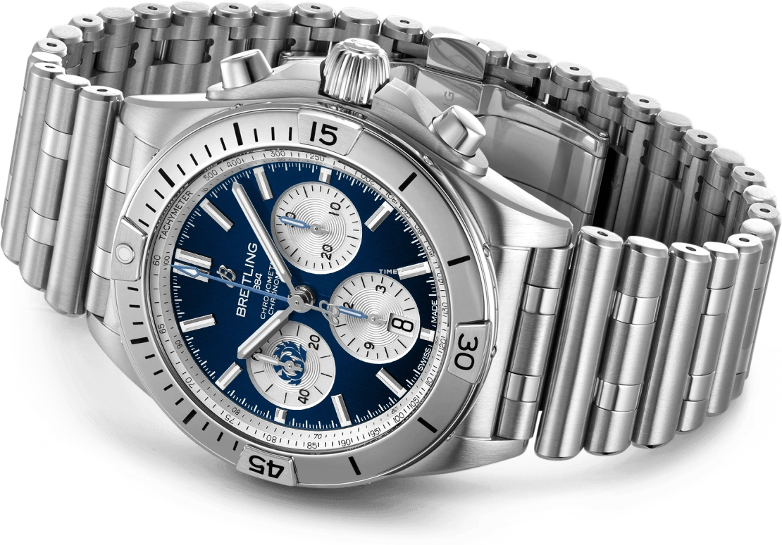Breitling,Superocean 42mm,42mm,Stainless Steel,Blue,Automatic,Chronograph,Day,AB0134A51C1A1