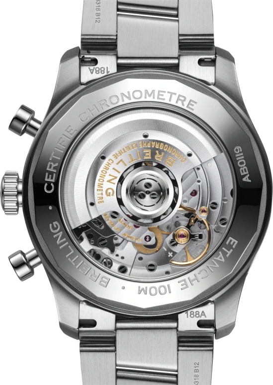 Breitling,Aviatior 8 43mm,43mm,Stainless Steel,Grey,Automatic,Chronograph,Day,AB0119131B1A1