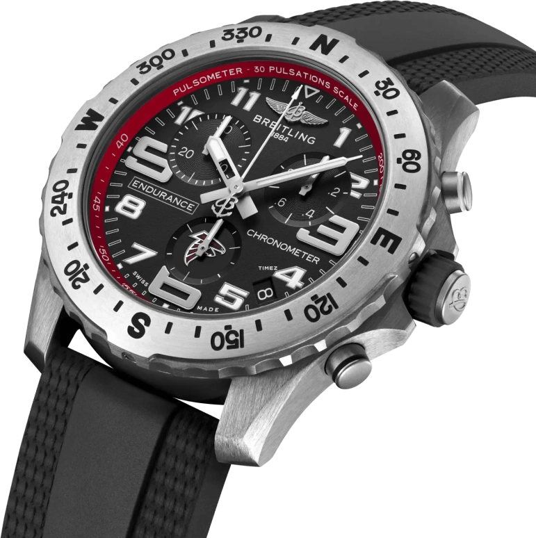 Breitling,Endurance Pro 44mm,44mm,Titanium,Black,Quartz,Chronograph,Day,E823106A1BSS1