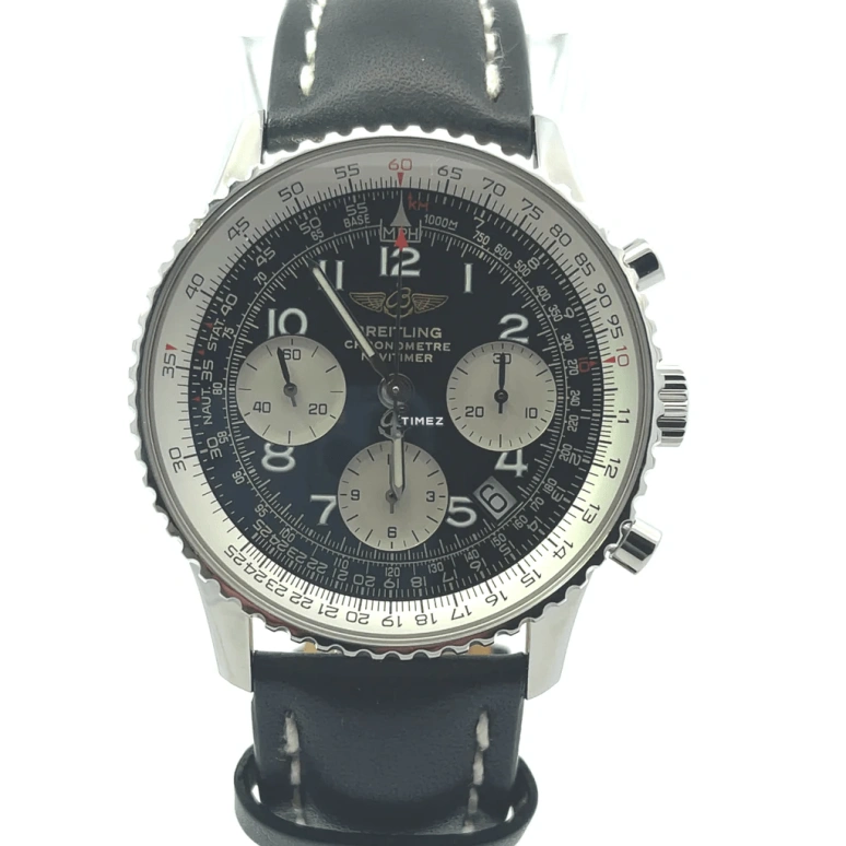 Breitling,Navitimer 41.80mm,41.80mm,Stainless Steel,Black,Automatic,Chronograph,Day,A2332212,A2332212/B637
