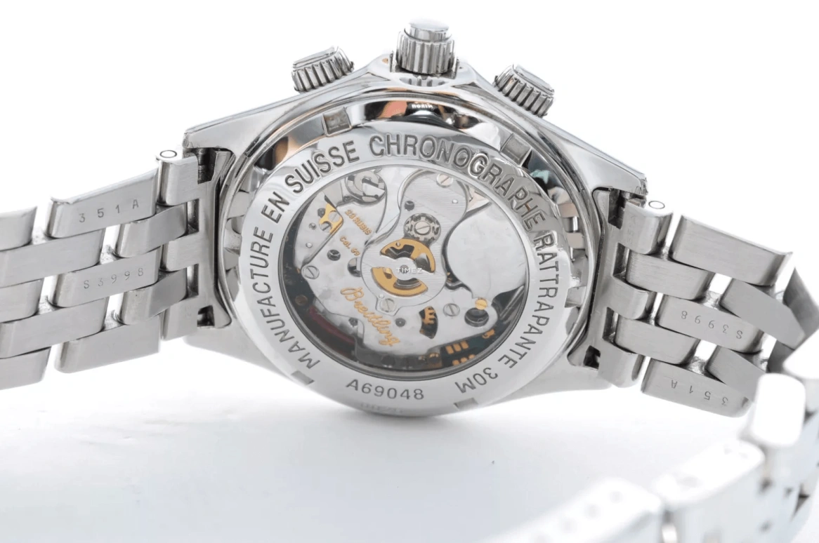 Breitling,Windrider 39mm,39mm,Stainless Steel,Blue,Quartz,Chronograph,Day,A69048