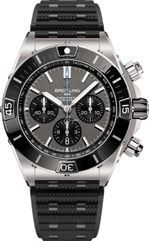 Breitling,Chronomat 44mm,44mm,Titanium,Grey,Automatic,Chronograph,Day,EB0136251M1S1