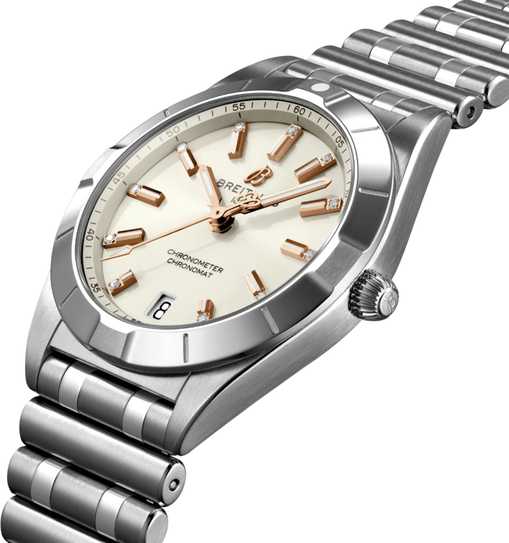 Breitling,Chronomat 32mm,32mm,Stainless Steel,White,Quartz,Day,26280hours,A77310101A3A1