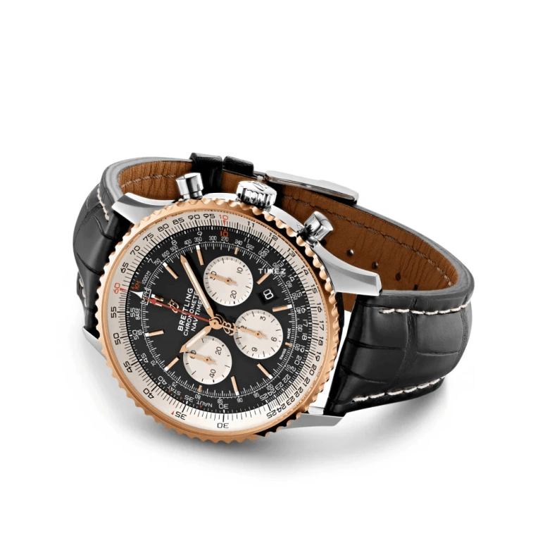 Breitling,Navitimer 46mm,46mm,Stainless Steel,Black,White,Automatic,Chronograph,Day,UB0127211B1P1