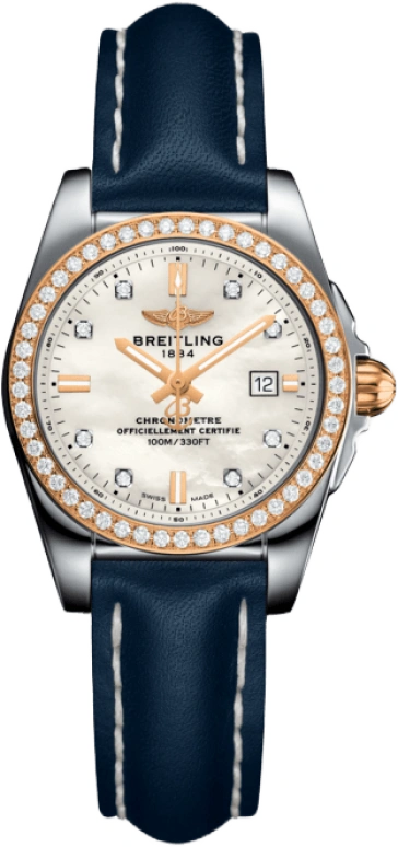 Breitling,Galactic 29mm,29mm,Stainless Steel,Cream white,Quartz,Day,In-house Caliber,C7234853,C7234853/A792/486X/A12BA.1