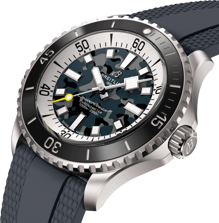 Breitling,Superocean 46mm,46mm,Titanium,Blue,Green,Automatic,42hours,In-house Caliber,E10379351B1S1