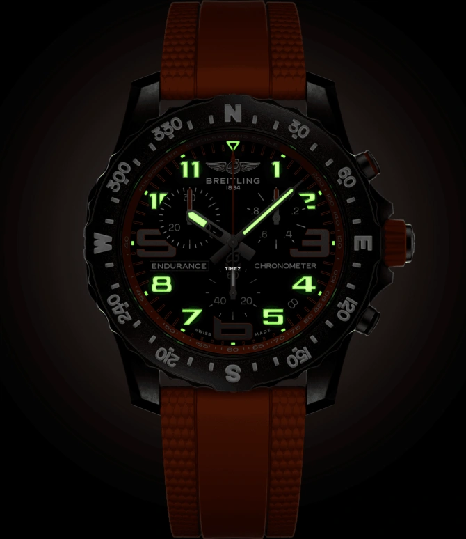 Breitling,Endurance Pro 44mm,44mm,Titaplast,Black,Quartz,Chronograph,Day,X82310A51B1S2