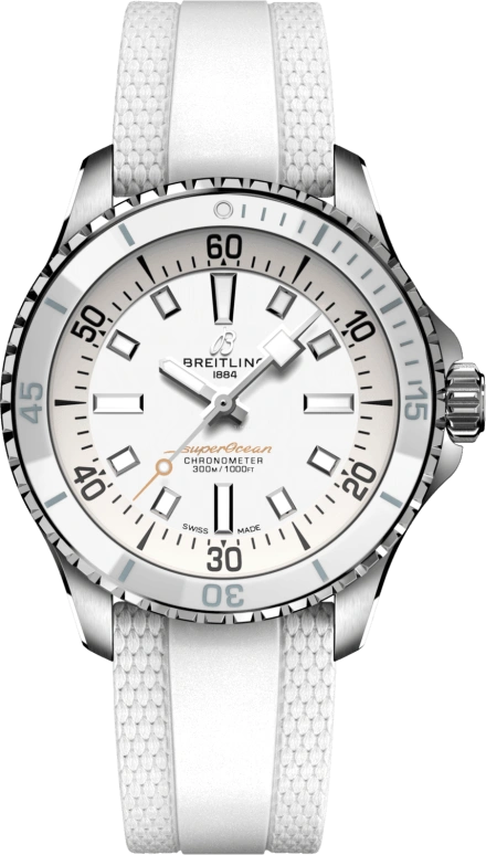 Breitling,Superocean 36mm,36mm,Stainless Steel,White,Automatic,40hours,In-house Caliber,A17377211A1S1