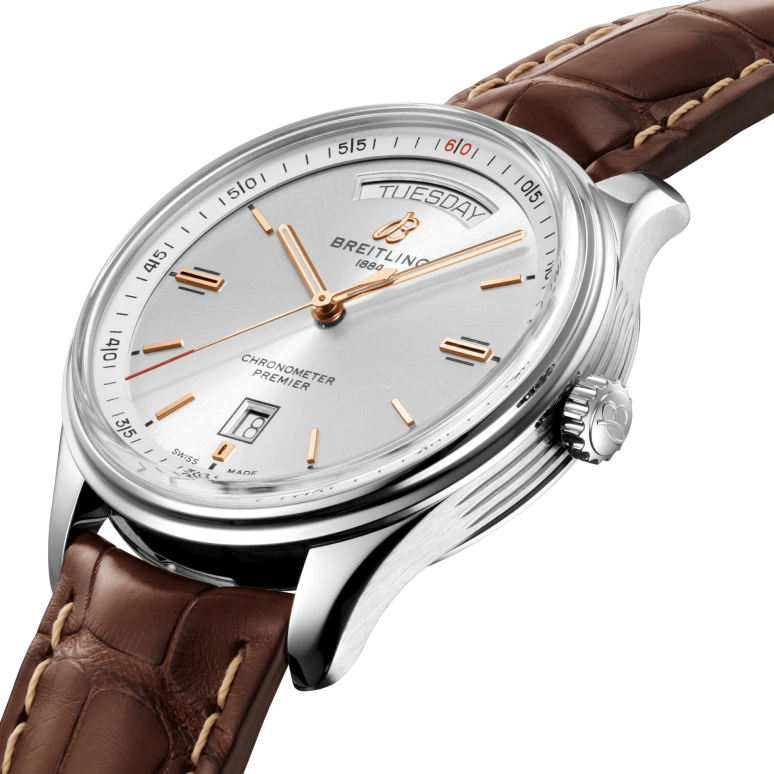 Breitling,Premier 40mm,40mm,Stainless Steel,Silver,Automatic,Date,Day,A45340211G1P1