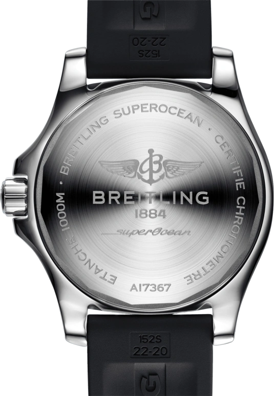 Breitling,Superocean 44mm,44mm,Stainless Steel,Black,Automatic,Day,40hours,A17367D71B1S2