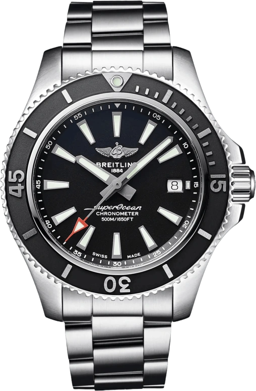 Breitling,Superocean 42mm,42mm,Stainless Steel,Black,Automatic,Chronograph,Date,Anti-magnetic,A17366D71B2A1