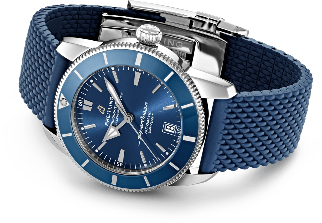 Breitling,Superocean Heritage 42mm,42mm,Stainless Steel,Blue,Automatic,Day,70hours,AB2010161C1S1