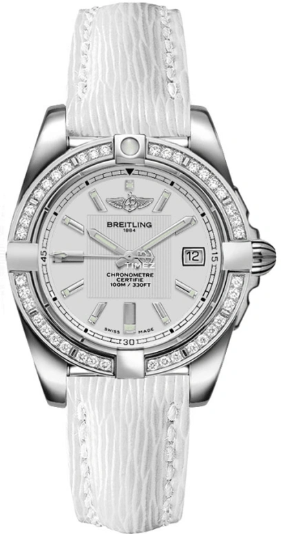Breitling,Galactic 32mm,32mm,Stainless Steel,Silver,Quartz,Day,26280hours,A71356LA,A71356LA/G702/235X