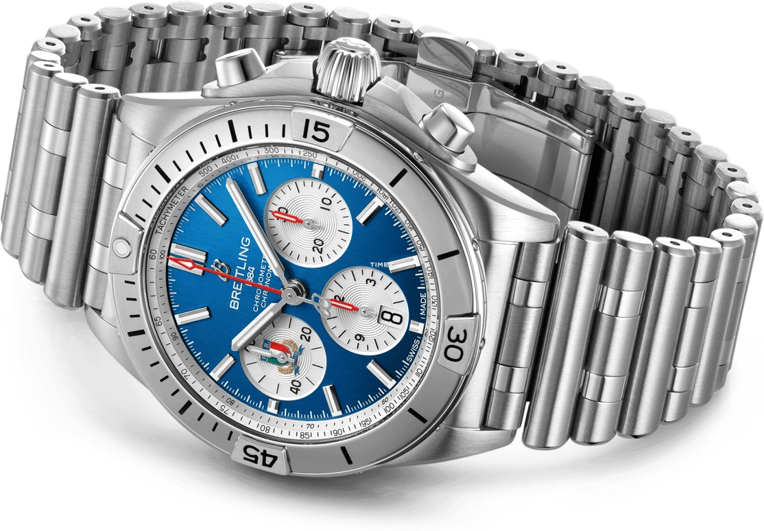 Breitling,Superocean 42mm,42mm,Stainless Steel,Blue,Automatic,Chronograph,Day,AB0134A41C1A1
