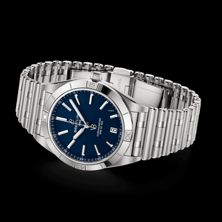Breitling,Chronomat 36mm,36mm,Stainless Steel,Blue,Automatic,Day,Sapphire,Crystal Glass,A103801A1C1A1