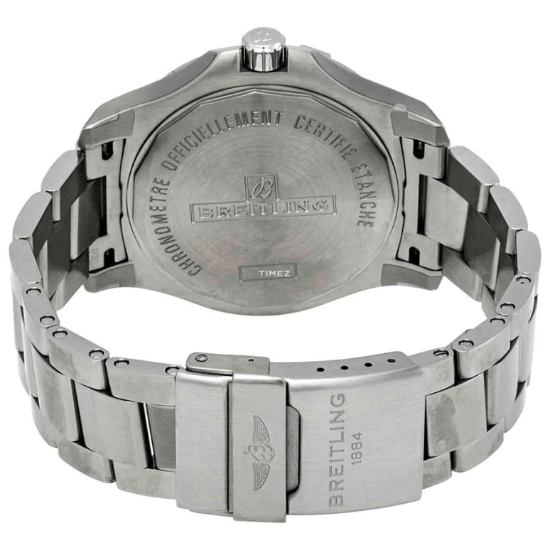 Breitling,Other 44mm,44mm,Stainless Steel,Black,Automatic,Day,Dule Time,A17388101B2A1