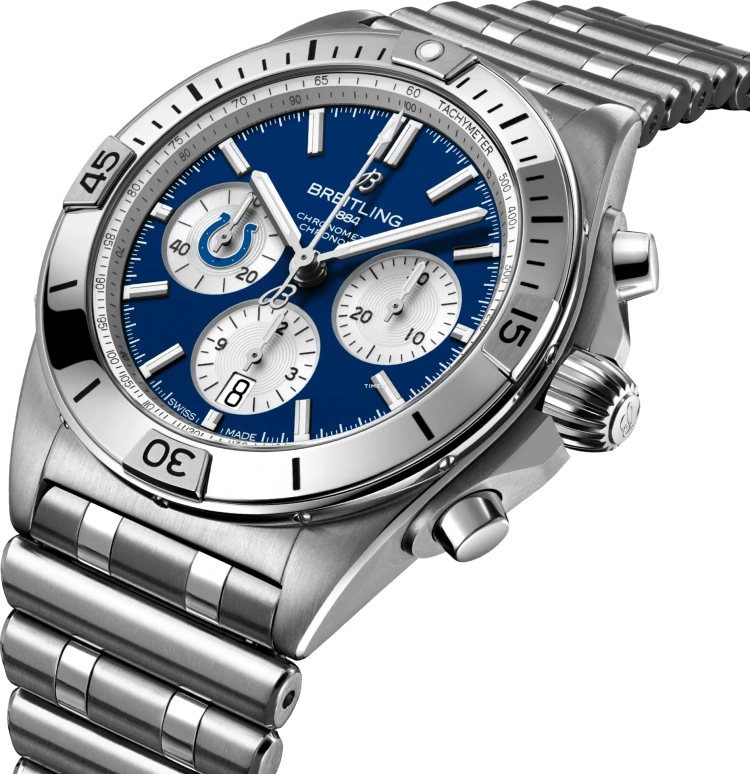 Breitling,Chronomat 42mm,42mm,Stainless Steel,Blue,Automatic,Chronograph,Day,AB01342B1C2A1
