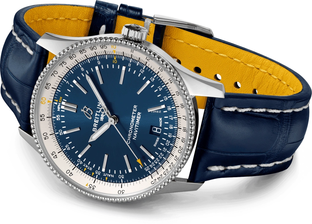 Breitling,Navitimer 41mm,41mm,Stainless Steel,Blue,Automatic,Day,Sapphire,Crystal Glass,A173266A1C1P1