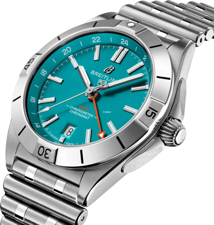 Breitling,Chronomat 40mm,40mm,Stainless Steel,Green,Automatic,Day,Dule Time,A32398B11L1A1