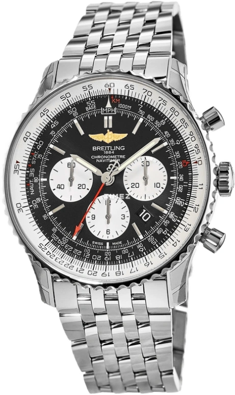 Breitling,Navitimer 46mm,46mm,Stainless Steel,Black,Automatic,AB012721,AB012721/BD09/453A