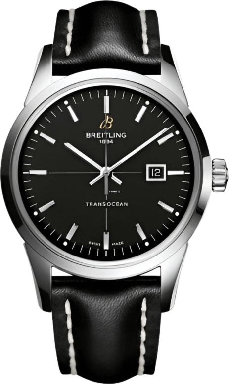 Breitling,Transocean 43mm,43mm,Stainless Steel,Black,Automatic,Day,42hours,A1036012,A1036012/BA91/743P/A20BA.1