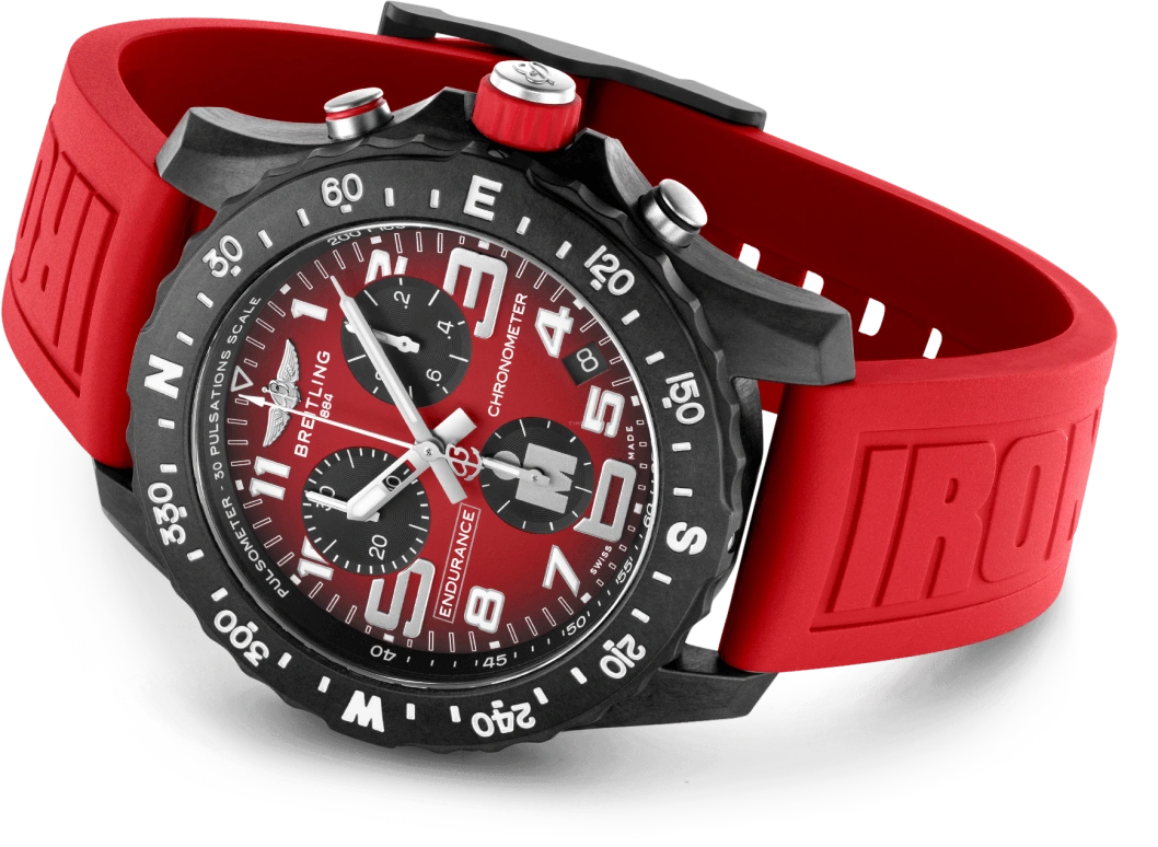 Breitling,Endurance Pro 44mm,44mm,Titaplast,Red,Quartz,Chronograph,Day,X823109A1K1S1