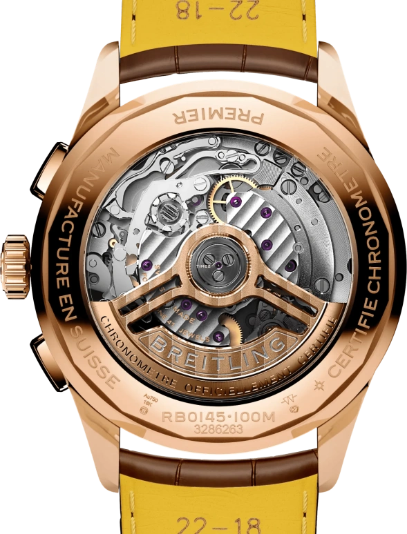 Breitling,Premier 42mm,42mm,Red Gold,White,Automatic,Chronograph,Day,RB0145371G1P2
