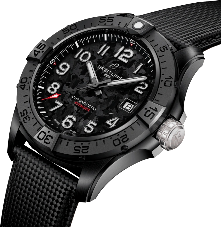 Breitling,Avenger 42mm,42mm,Ceramic,Black,Automatic,Day,70hours,S17328101B1X1