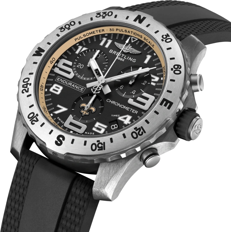 Breitling,Endurance Pro 44mm,44mm,Titanium,Black,Quartz,Chronograph,Day,E823106A1BWS1