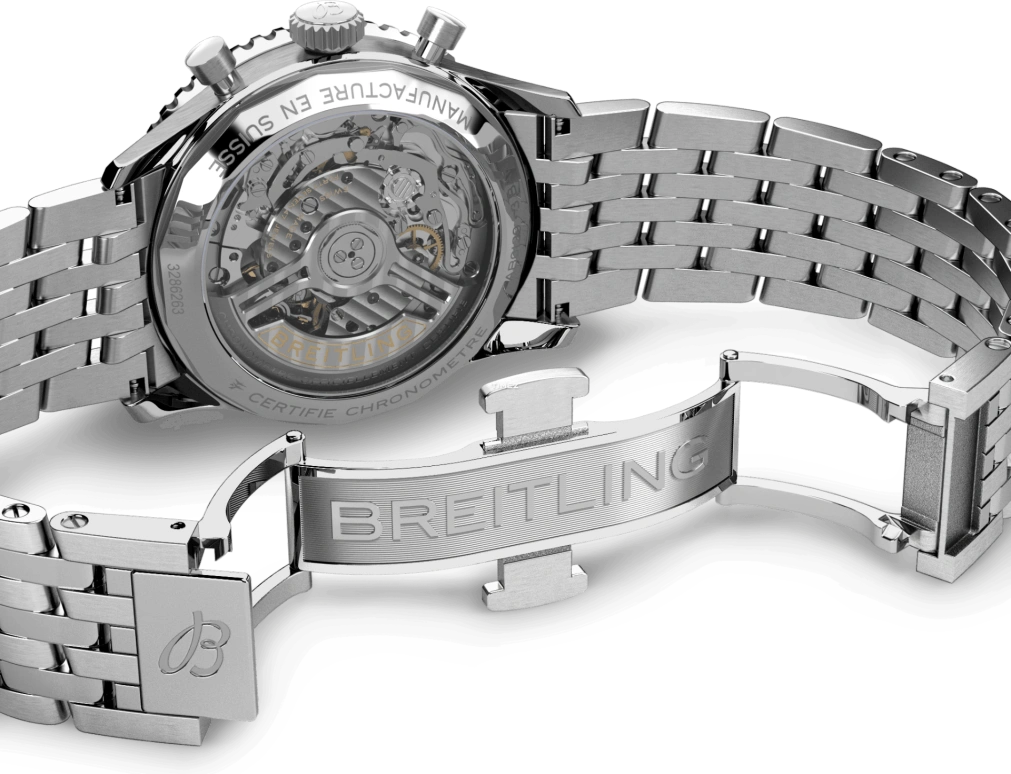 Breitling,Navitimer 41mm,41mm,Stainless Steel,Green,Automatic,Chronograph,Day,AB0139211L1A1