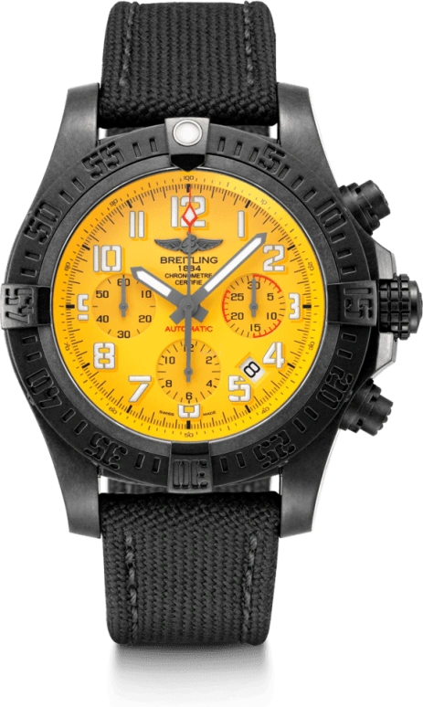 Breitling,Avenger 45mm,45mm,Titaplast,Yellow,Automatic,Chronograph,Date,Column Wheel,XB0180E41I1W1