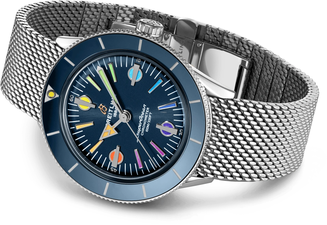 Breitling,Superocean Heritage 42mm,42mm,Stainless Steel,Blue,Automatic,42hours,In-house Caliber,A103702A1C1A1